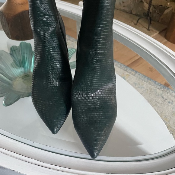 Dark forest green boots - Picture 2 of 4